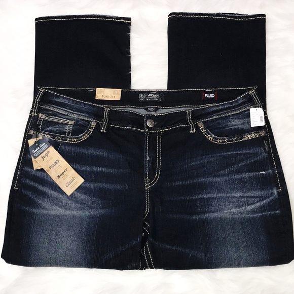 Silver Jeans Denim - Silver Jeans Co Suki Mid Slim Boot Cut Sz 24 NWT